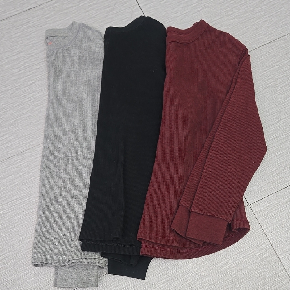 Boys Long Sleeve Thermal-Knit T-Shirt Pack of 3 -M(8)- Cat & Jack, Old Navy.